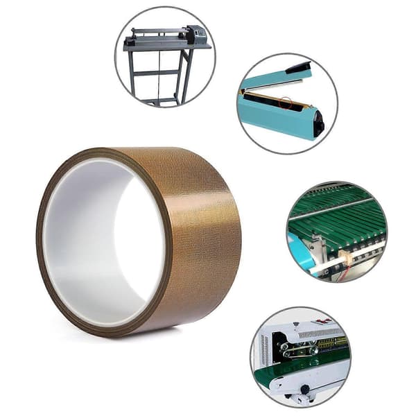 PTFE Teflon-tejp, högtemperaturtejp för vakuumförseglare, hand- eller impulsförseglare #-1