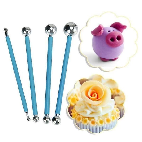 [LCS]4st/set Tårtsniderigrupp Bakverktyg blue