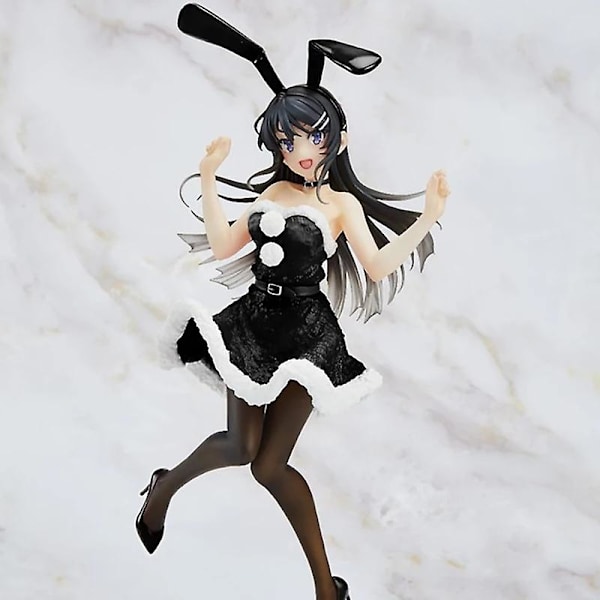20cm Alkuperäinen Taito Anime Aobuta Sakurajima Mai Joulu Talvi BLACK