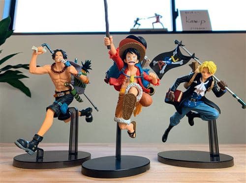 [LCS]Sæt med 3 delikate animefigurer One Piece Three Luffy Brothers