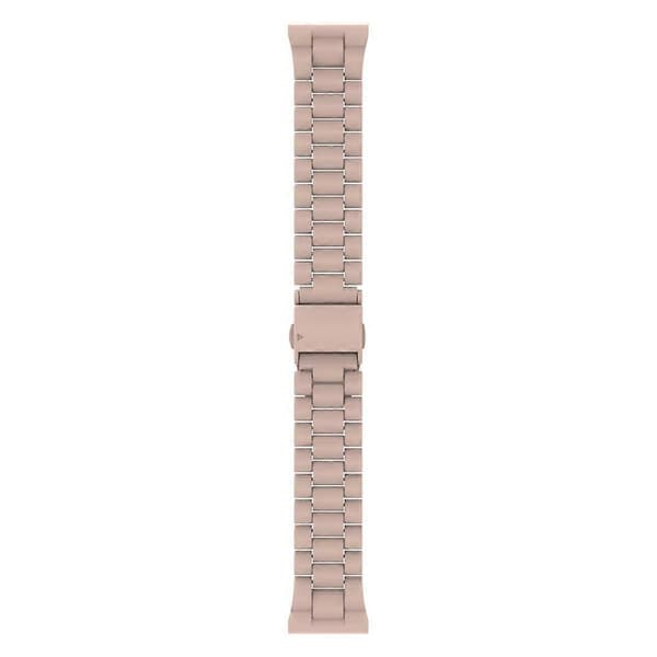 [LCS]Til Garmin Fenix 8 43mm/Descent MK3 43mm Urrem 20mm Plast 3-perle Håndledsrem Multicolor Pink