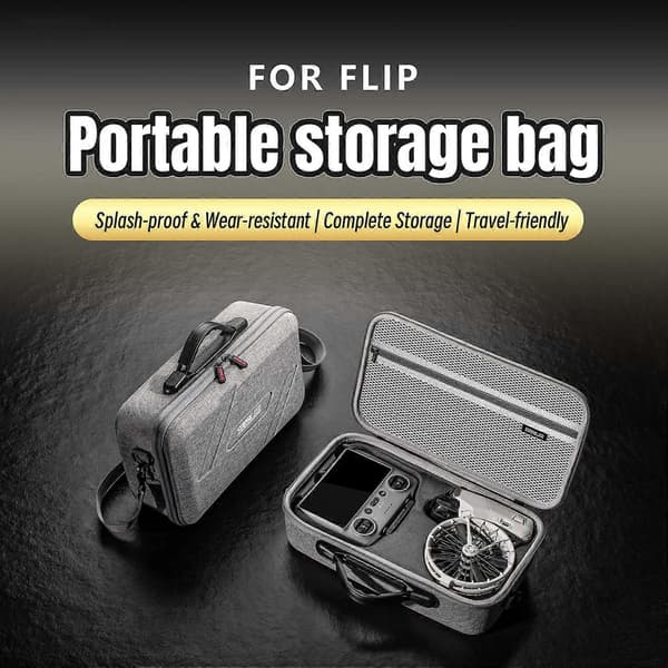 [LCS]STARTRC 12200080 For DJI Flip Drone Bæreveske Fjernkontroll Batterioppbevaringspose