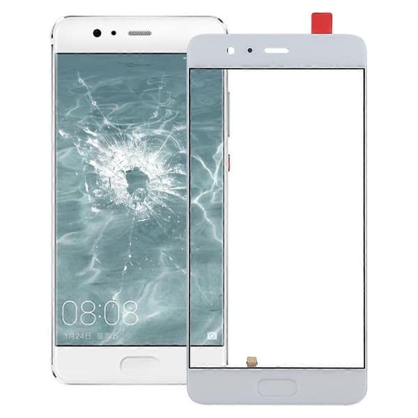 [LCS] För Huawei P10 Plus Främre Skärm Yttre Glaslins, Stödjer Fingeravtrycksidentifiering White