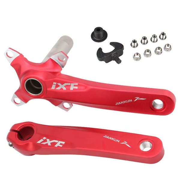 Par IXF 104BCD MTB cykelvevsats smalt brett enkelkedjering 170 mm set red