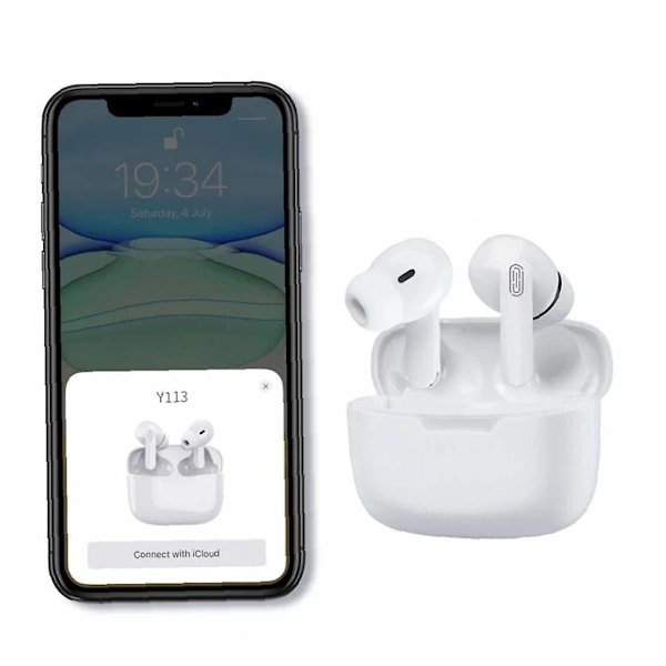 Y113 TWS Bluetooth Hodetelefoner 3D HD Stereo Lyd Touch Kontroll S