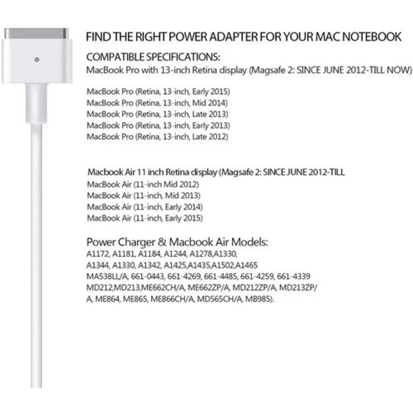 UUSI POW Macbook Laturi 60 W T-tyypin Latauskaapeli Macbook