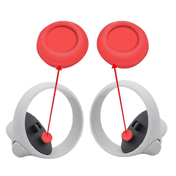 [LCS] Ny kompatibel med Oculus Quest 2 VR Touch Controller Håndtak Grep Deksel D White