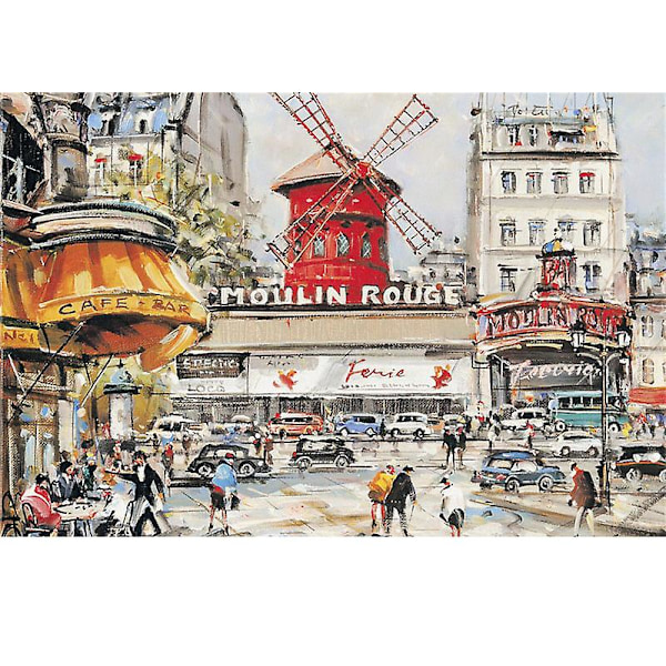 1000 Brikker Puslespil Voksen Puslespil Genbrugsmateriale Puslespil Afslapning Meditation Moulin Rouge
