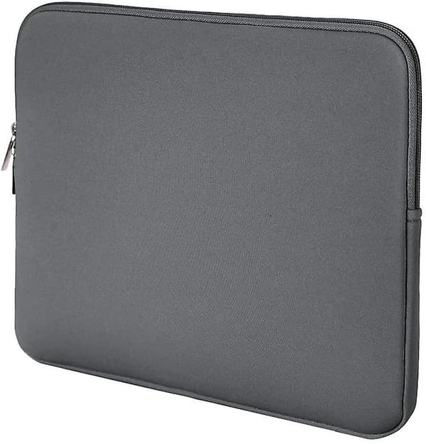 [LCS] Laptopfodral med vadderat blixtlåsfodral grey