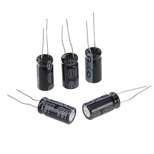 [LCS] 5st 16V 2200uF Elektrolytkondensator 10 x 20mm