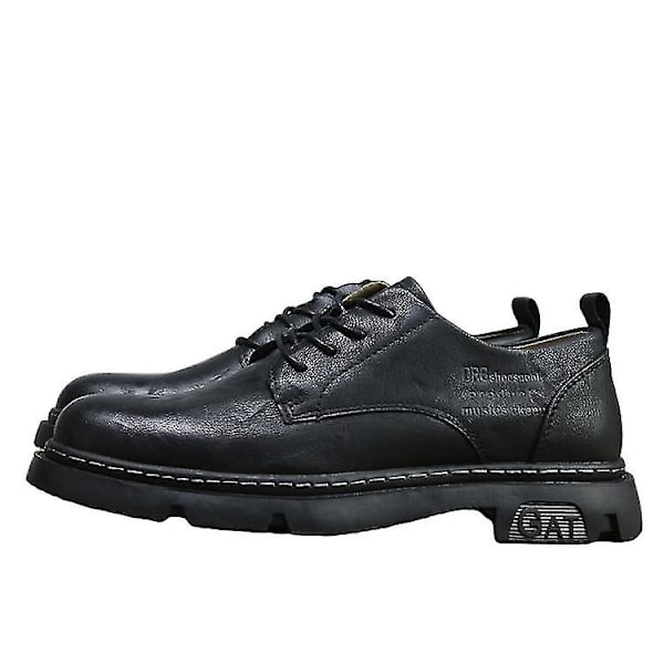 Retro Britiske Herre Casual Lædersko Trendy Sko 44