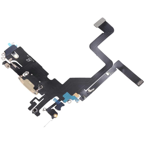 [LCS]【Ny】 Til iPhone 14 Pro Opladningsport Flexkabel Gold
