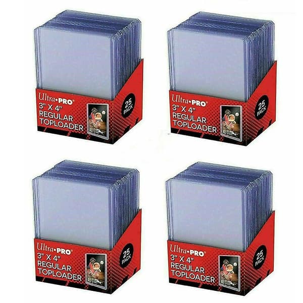 [LCS]Ultra Pro Musta Tavallinen 35pt Kortin Toploaderit Topload Toploader Kuoret 25 Pack