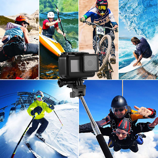 Vedenpitävä suojakotelo vedenalainen sukelluskotelo, yhteensopiva DJI Osmo Action -urheilukameratarvikkeiden kanssa 0.2