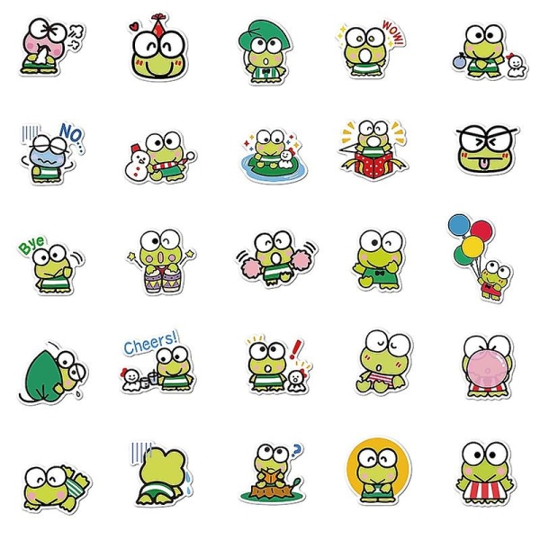 50 st Big Eye Frog Keroppi Graffiti Stickers