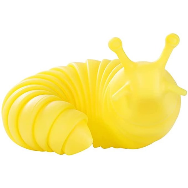 Artikulerad Stretch Snigel Fidget Leksak, Sensoriska Leksaker yellow