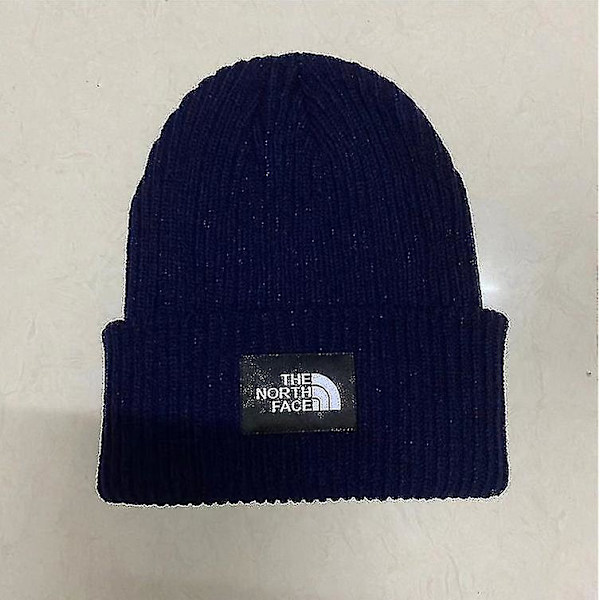 Herre Dame Strikket Uld Vinter Slouch Beanie Hue One Size Skateboard Navy