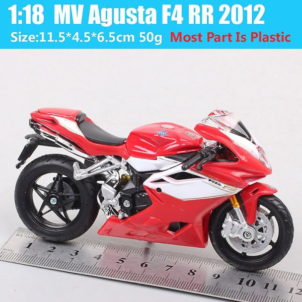 Childrens Bburago 1/18 Skala 2012 Mv Agusta F4 Rr Motorcykel Diecast Sportcykel Modell Fordon Gift Of Boys Moto Racing Replicas