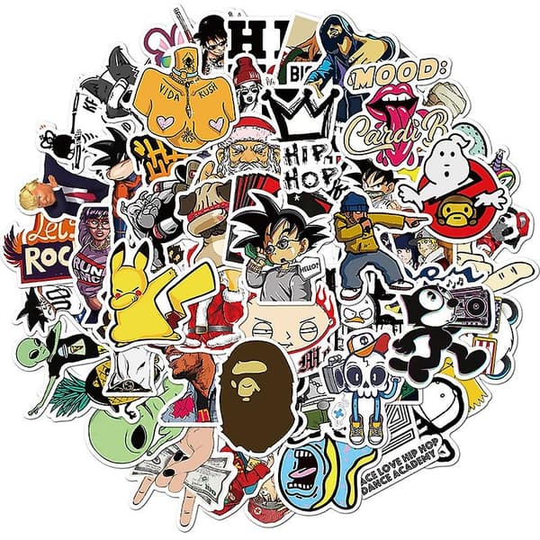 50/100 st Mode Hip-hop Stil Graffiti Stickers 100pcs