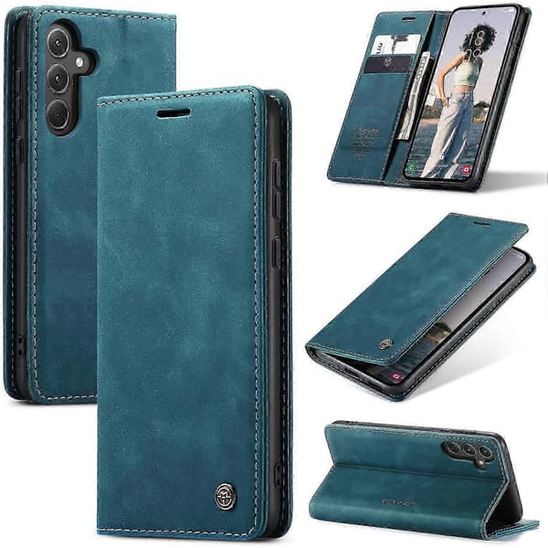 [LCS]Samsung Galaxy A56 5G -kotelo nahkaisella jalustalla ja korttipaikalla Multicolor Style E