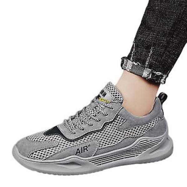 Pustende Nye Herresko Mesh Sport Fritid Trendy Sko Gray 42