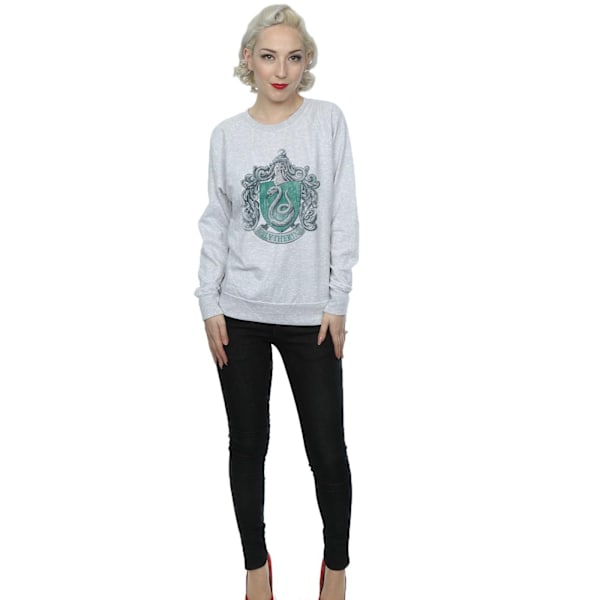 Harry Potter Naisten Slytherin Puuvillapaita XL Heather Heather Grey XL Heather Grey