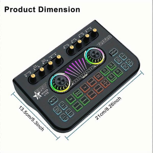 Pro Studio Optagelsespakke - Alt-i-én Audio Interface med Indbygget Mixer Vokaleffekter og Live 26s