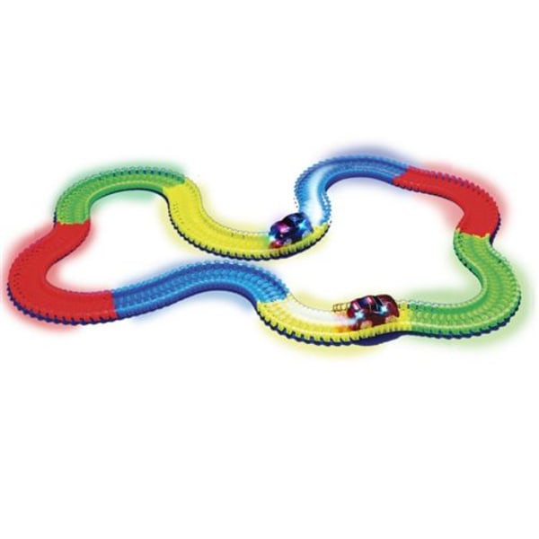 Magic Tracks ljuskrets med röd ljusbil