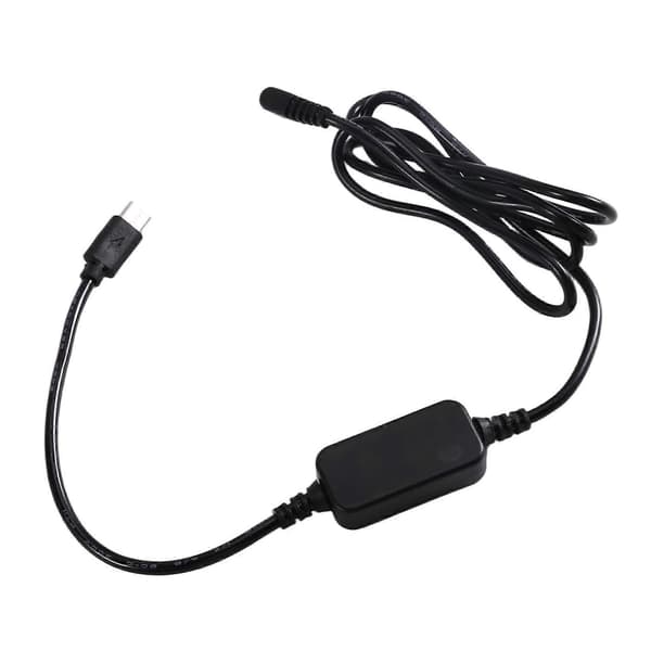 PD Typ C till DC 3.0x1.1mm hankabel för DC-koppling DR-E5 DR-E8 DR-E10 DR-E12 DR-E15 DR-E17 Black