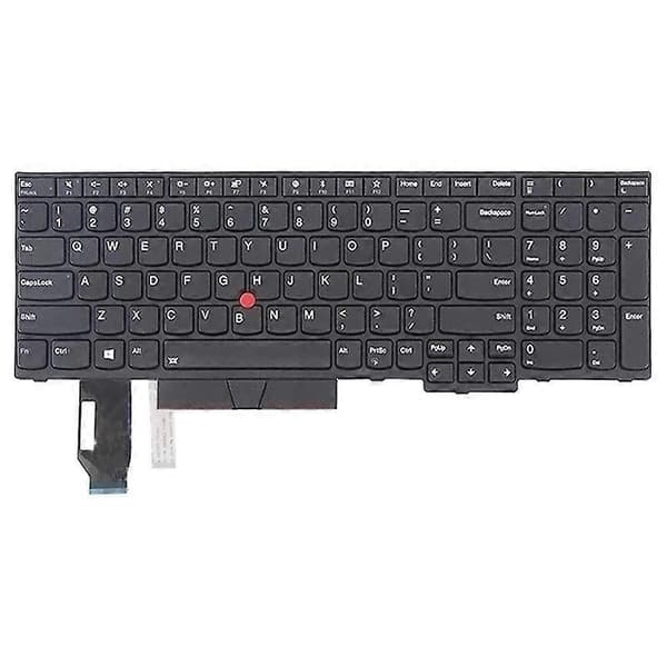 US Version Tangentbord för Lenovo Thinkpad E580 E585 E590 E595 T590 P53S L580 L590 P52 P72 P53 P73 Black