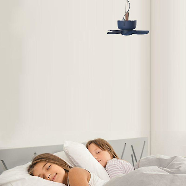 Fjernbetjening Timing USB Loftventilator Luftkøler 4 Hastigheds Ventilator Kompatibel med Seng Camping Dropshipping