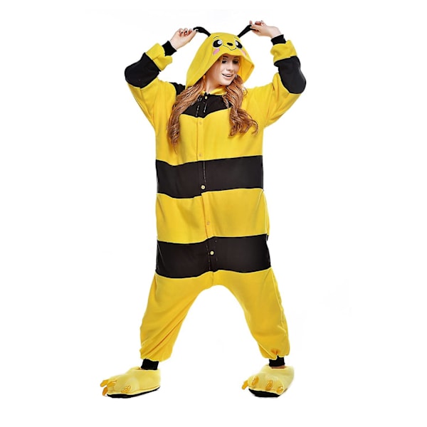 Reedca Totoro Vuxen Onesie Halloween Cosplay Kostymer Anime Pyjamas För Kvinnor Och Flickor, Knappstängning Bee M