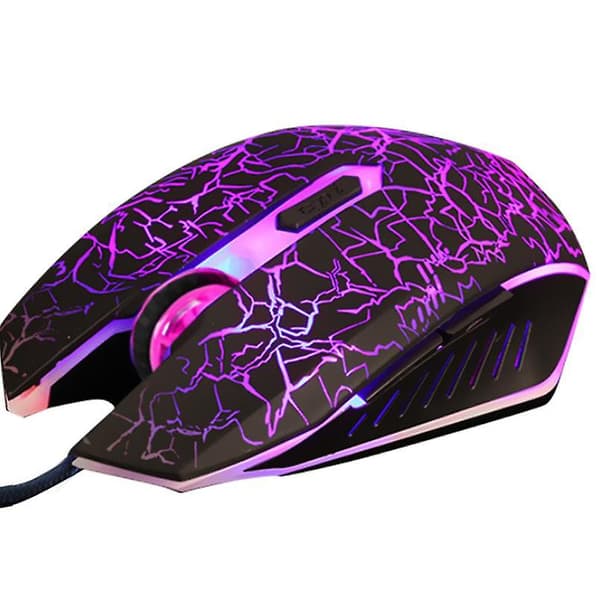 [LCS] Gamingmus med ledning, USB-lysende mus, bærbar PC black