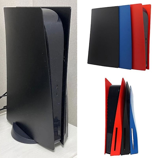 PS5 DIY byt färg skal spelkonsol utbytbar panel slitstark ombyggnad hölje skydd för Playstation 5 tillbehör Red disc version
