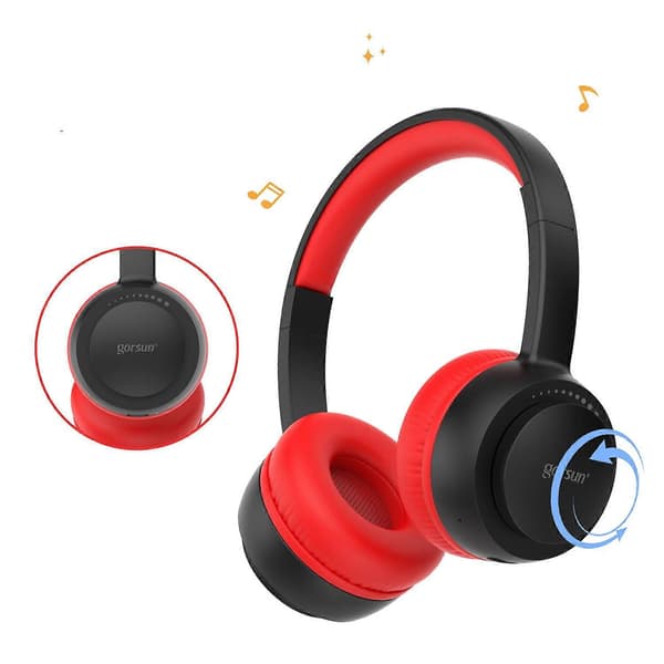 [LCS]GORSUN E65 Trådløst Bluetooth-kompatibelt Hodesett Volumjusterbart Over-Ear Musikkhodesett