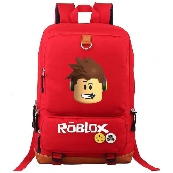 Virtual World Roblox Rygsæk Computertaske Skole Taske til Studerende (Farve-13)