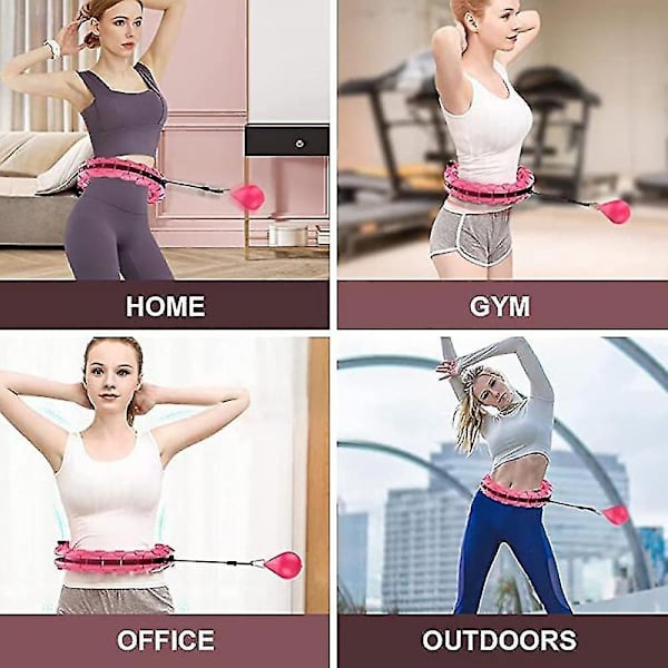 Ohut Vyötärö Fitness Painonpudotus Urheilu Hula Vanne Pink