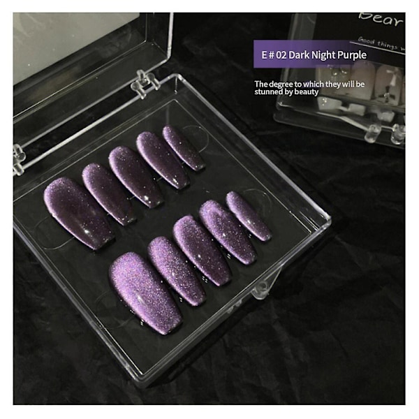 15ml Magneettinen Kristallikissa Silmägeelikynsilakka Glitter Spar Jää Läpinäkyvä Liotus b02