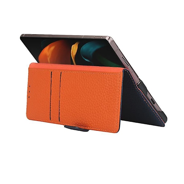 Läderfodral för Samsung Galaxy Z Fold2 5g Blue