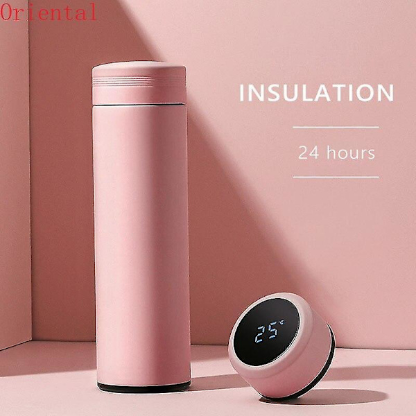 450ml Smart Termosflaska Temperaturdisplay Varmvattenisolerad Mugg Med Te Flask|