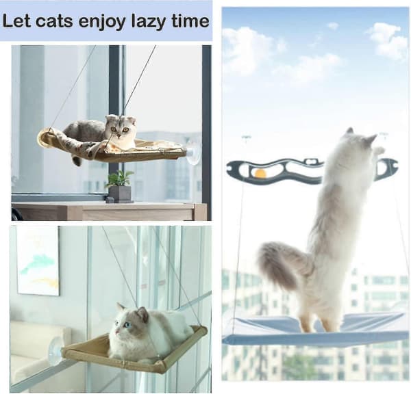 [LCS] Kattfönsterhängmatta Kattsitsbädd med sugkoppar Kattviloplats Solbad