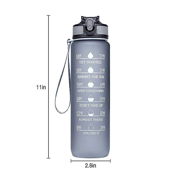 1000ml Space Cup Tritan Utendørs Bærbar Sprettlokk Vannkopp Blue