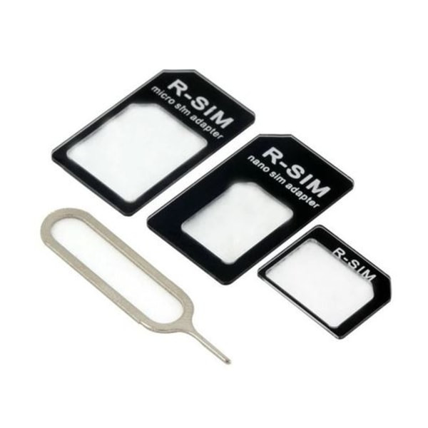 3 in 1 SIM-korttisovitin yhteensopiva SONY Xperia L1 -älypuhelimen Micro-SIM-kortin kanssa