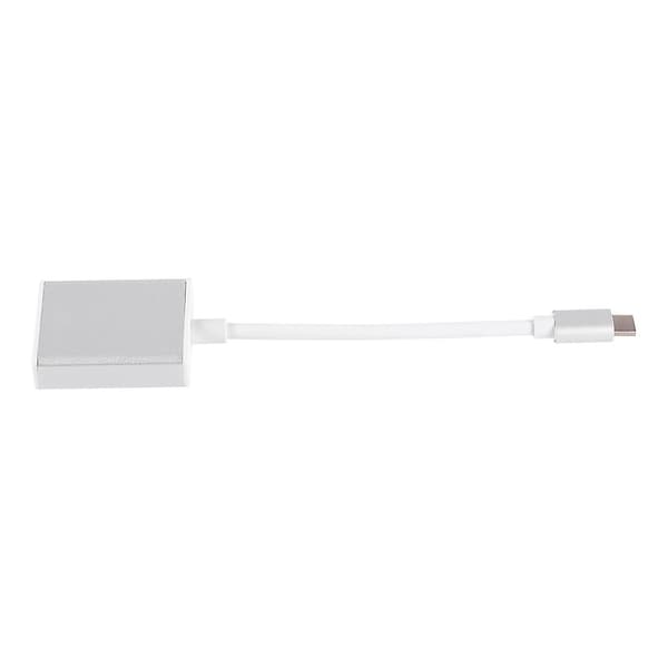 USB 3.1 Typ C till VGA Videoadapter Omvandlare Kabelkontakt Silver
