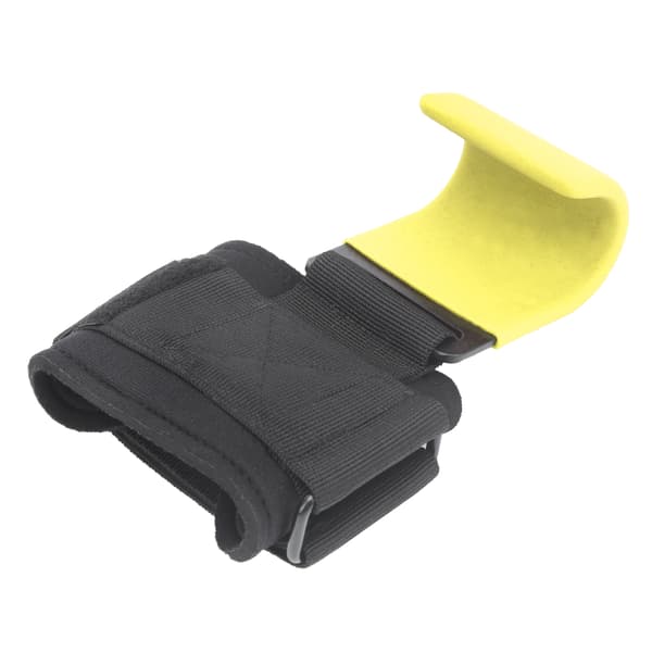 [LCS]Sport Tyngdlyftning Pull Up Hook Gym Styrketräning Styrkelyft Armband Bälte WrapGul Krok 0.3