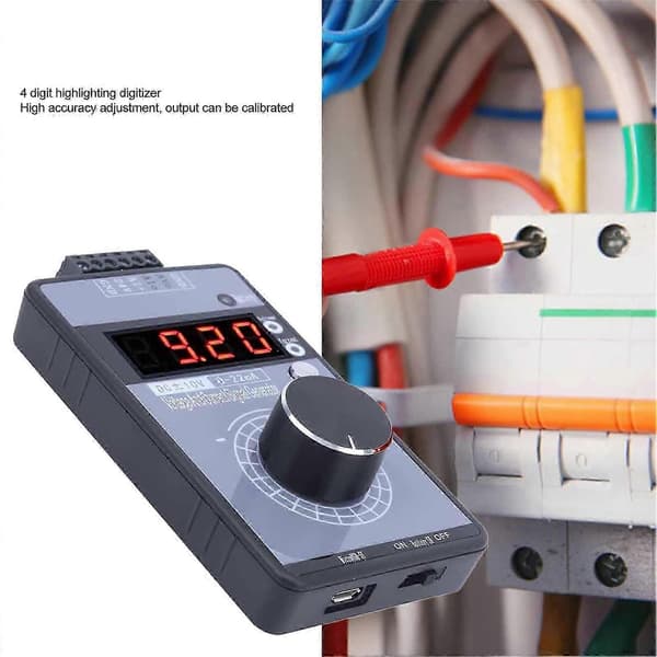 DC 0-10V 0/4-20mA Strömspänningsgenerator, USB-strömförsörjningsgränssnitt Analog simulator för PLC- och paneldebuggning, enhetstestning, frekvensomvandlare