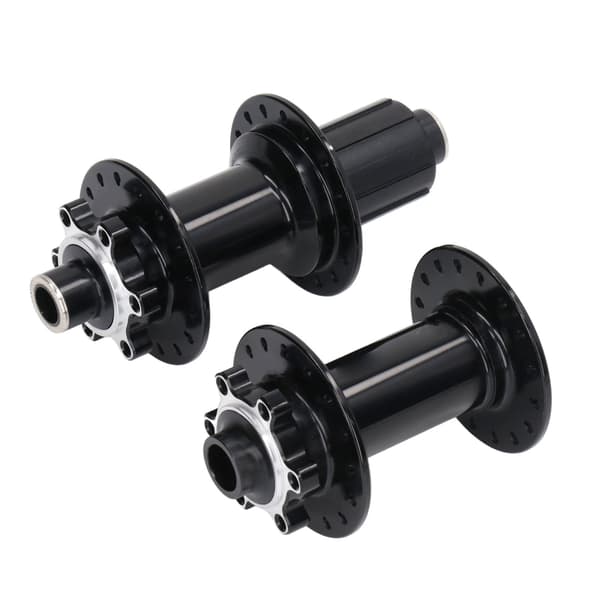 2 stk. sorte cykelnav i aluminiumslegering med 32 huller, for og bag, til mountainbike 0.7