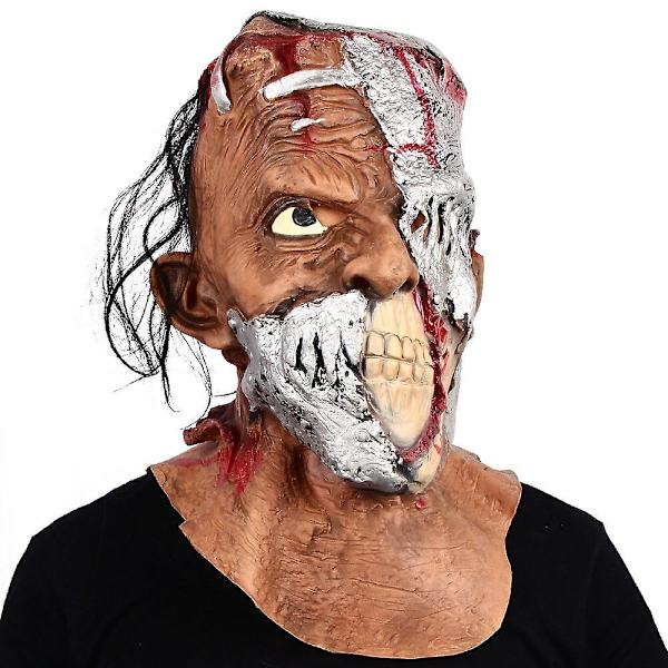 Frankenstein Lateksinaamio Halloween Kauhu Juhlat Asusteet Rekvisiitta Mov yellow