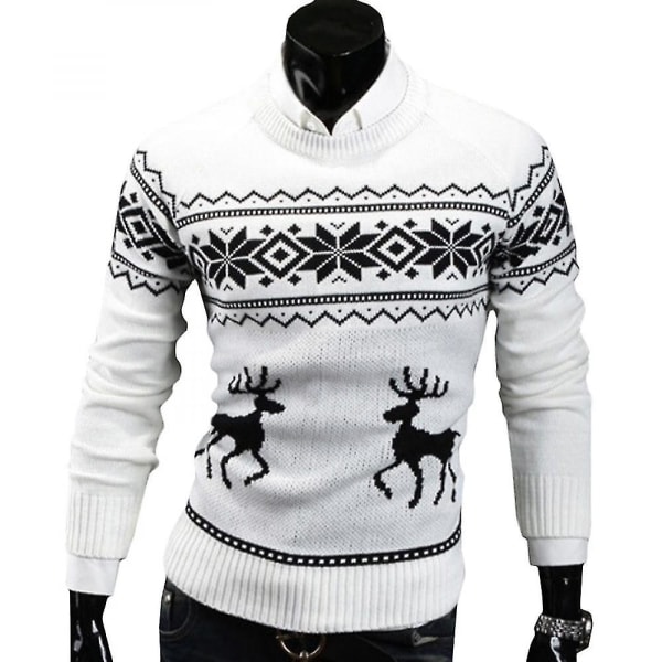 Herr Jul Jumper Sweater Pullover Toppar White L