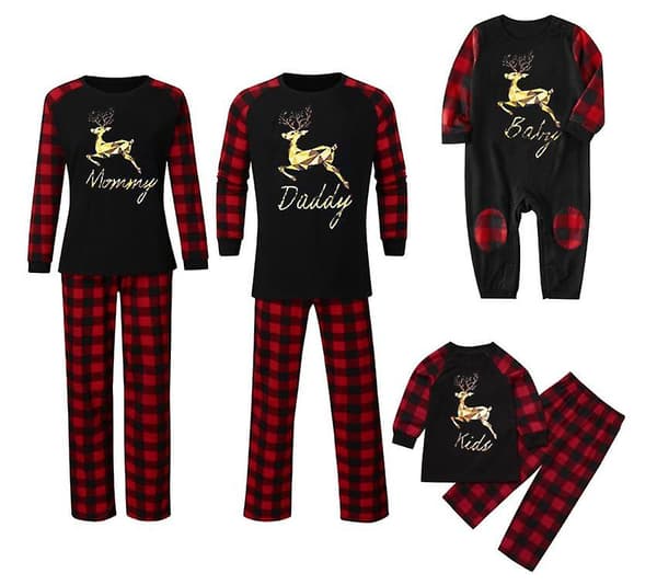 [LCS] Familjematchande julpyjamas, julnattkläder Ho